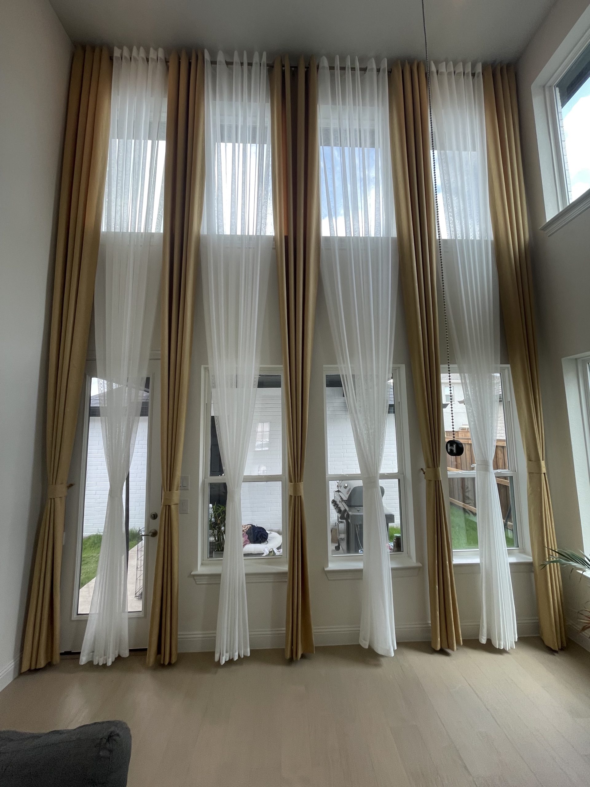 Sheer Drapery and Curtains, High Ceiling Drapes and Curtains