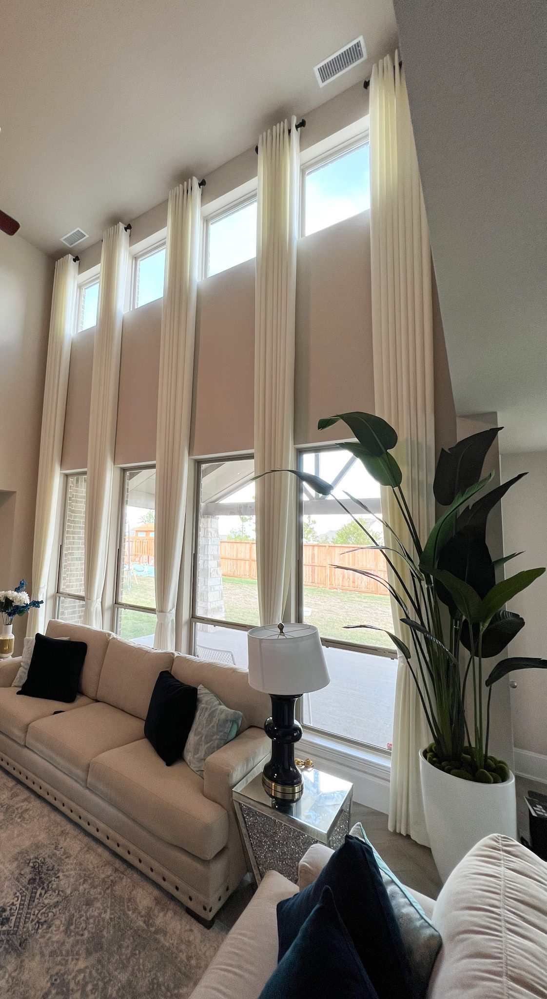 white long curtain pleated long curtain window shade light filtering curtain